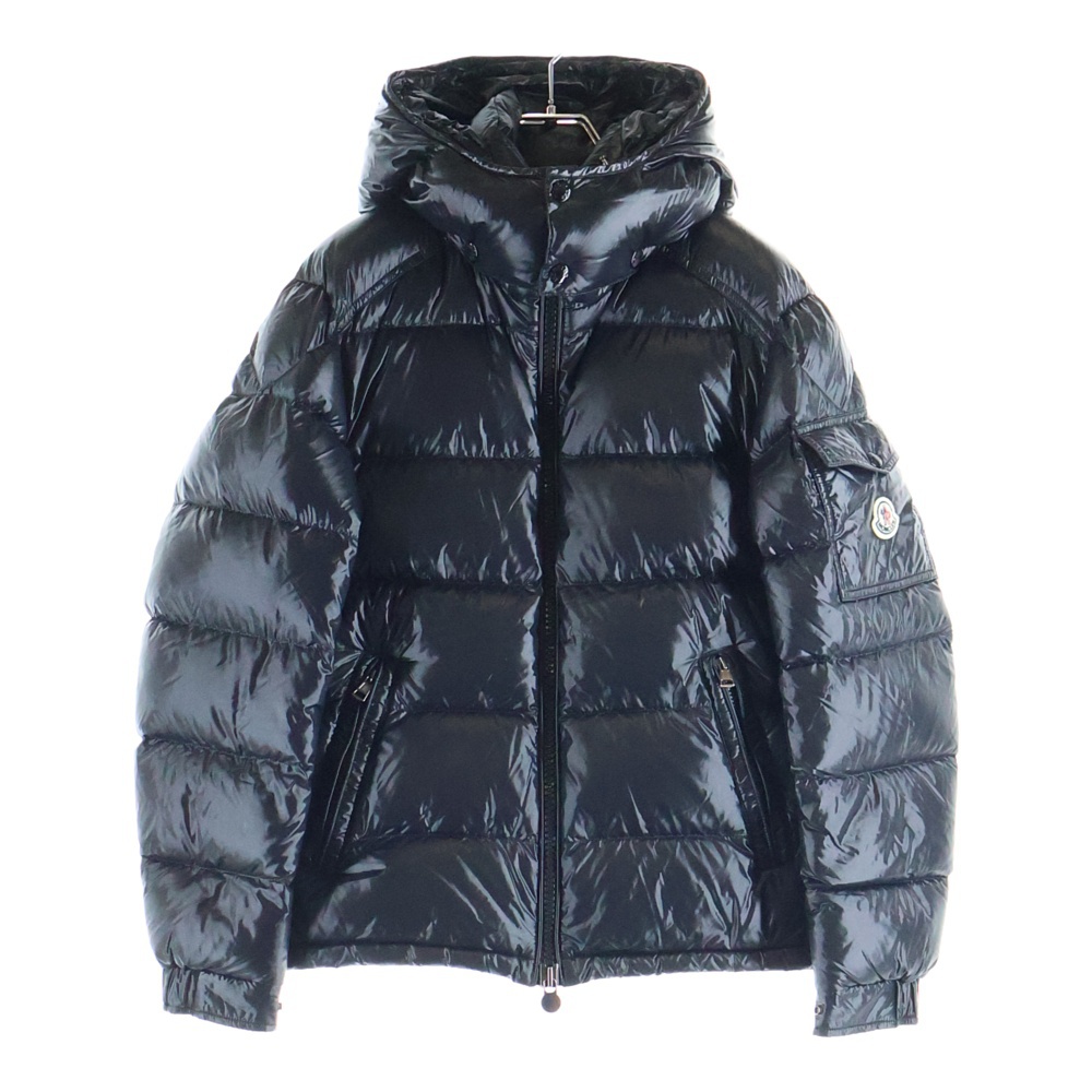 MAYA GIUBBOTTO マヤ フーデットジップアップ ダウンジャケット ブラック I20911A53600 Aランク