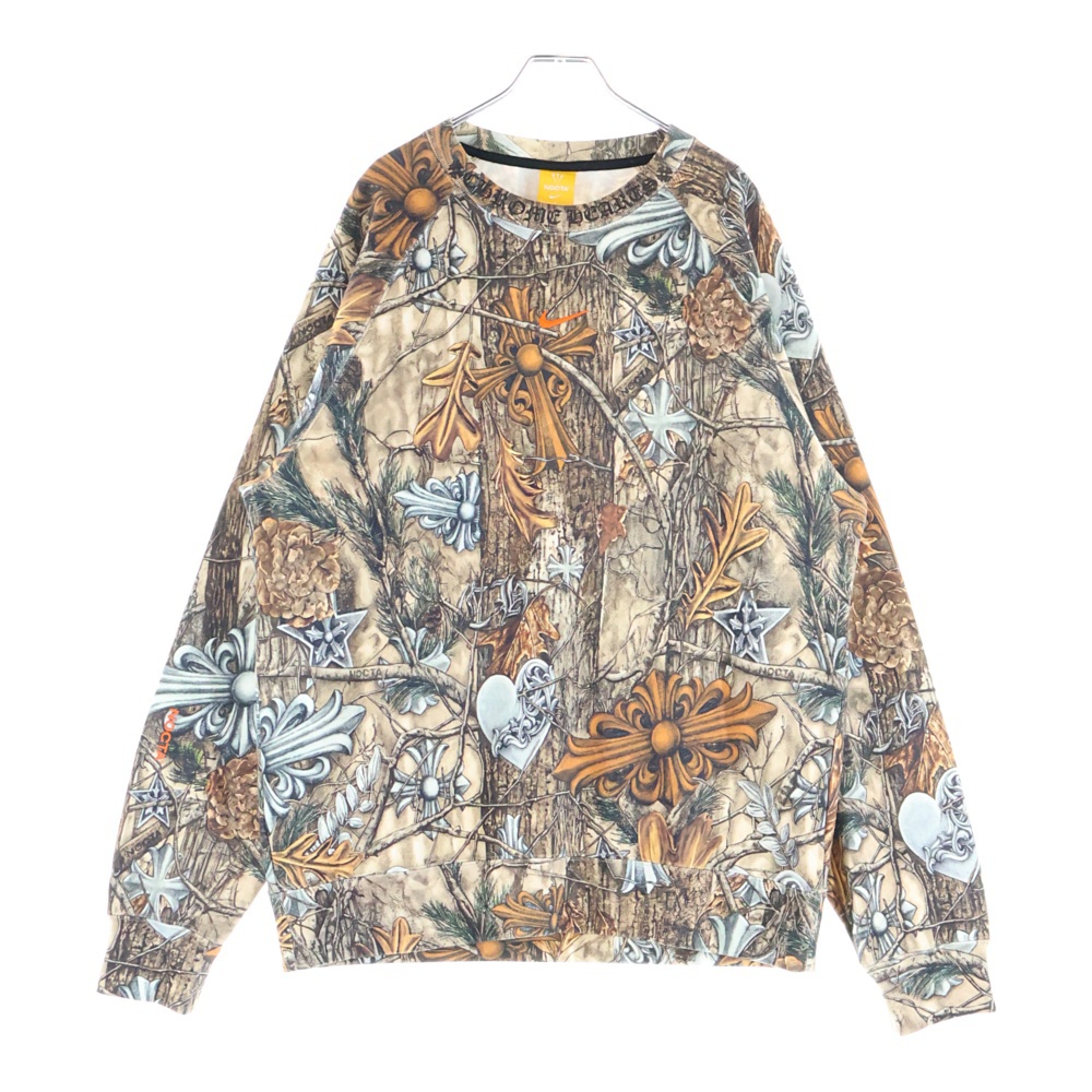 ×NIKE ×NOCTA DRAKE SWEATSHIRT ×ナイキ ×ノクタ ×ドレイク クルーネックスウェットトレーナー カーキ Sランク