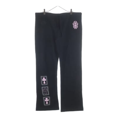 ×Deadly Doll Vine Dagger Floral Cross Sweat Long Pants ×デッドリードール ヴァインダガー フローラルクロス スウェットロングパンツ Aランク