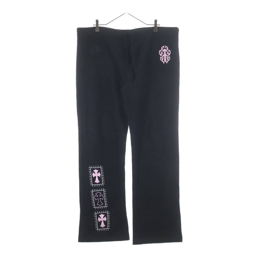 ×Deadly Doll Vine Dagger Floral Cross Sweat Long Pants ×デッドリードール ヴァインダガー フローラルクロス スウェットロングパンツ Aランク