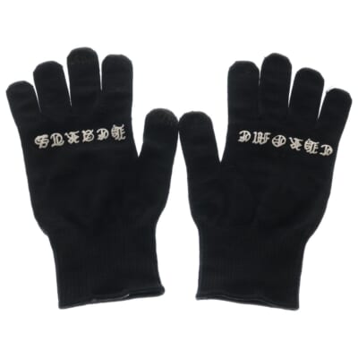 GLOVE ロゴプリント グローブ 手袋 ブラック Aランク