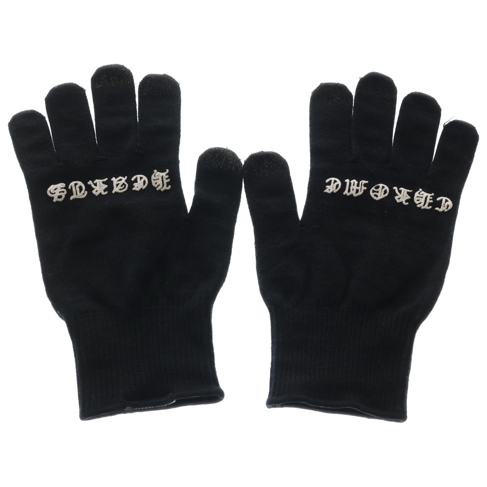 GLOVE ロゴプリント グローブ 手袋 ブラック Aランク
