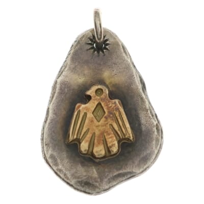 イーグルヒヨコ印台メタル ペンダントトップ シルバー/ゴールド BGA082 Bランク