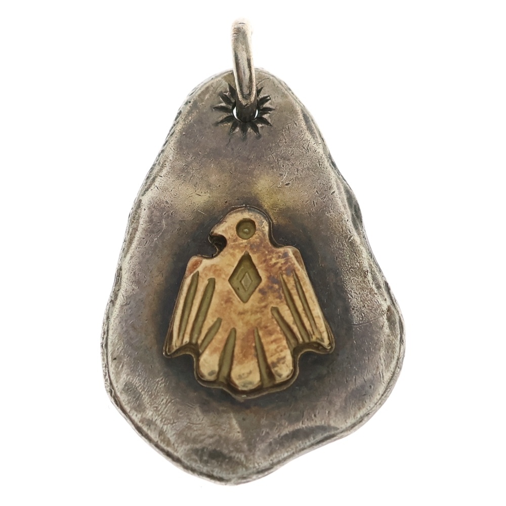 イーグルヒヨコ印台メタル ペンダントトップ シルバー/ゴールド BGA082 Bランク