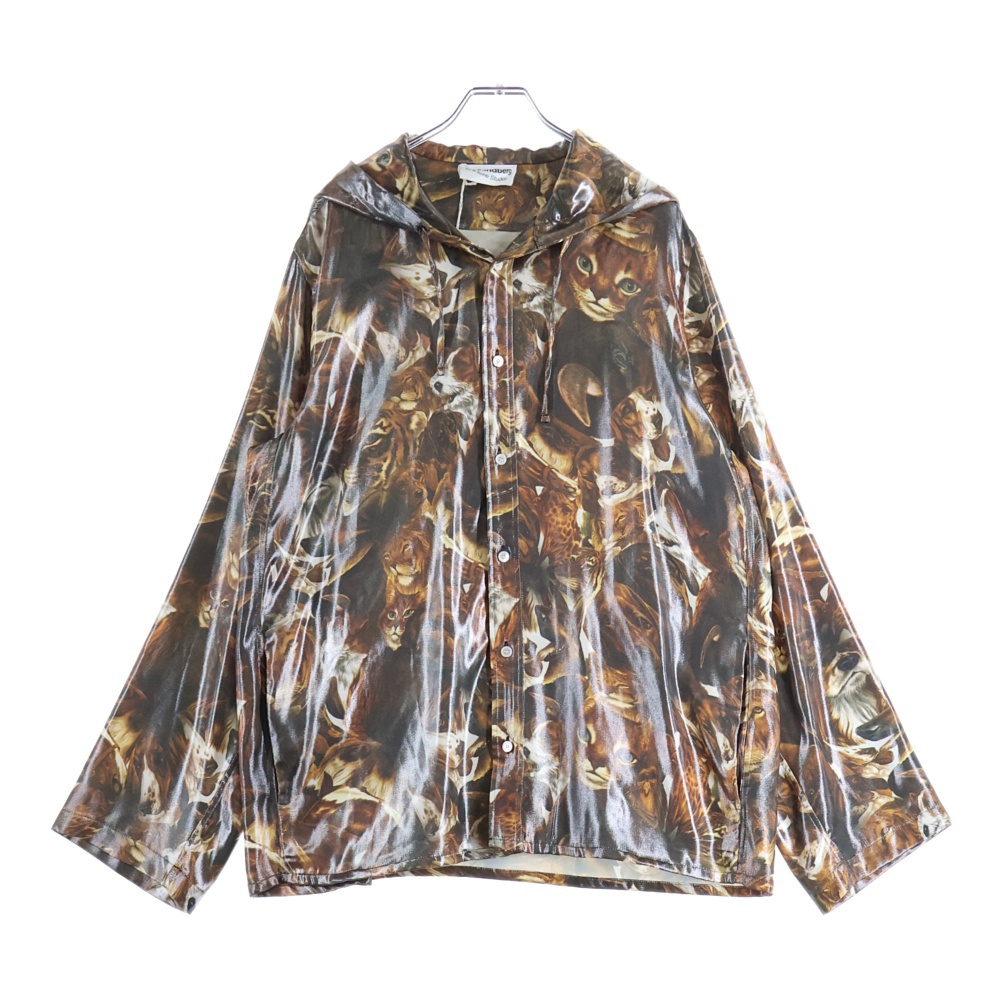 Foil Print Jacket フォイル プリント 総柄 ジャケット ブラウン FN-MN-OUTW001067 Sランク