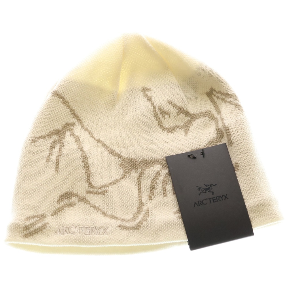 BIRD HEAD TOQUE バードヘッドトーク ロゴデザイン ニットキャップ 帽子 ホワイト X000006756020 Sランク