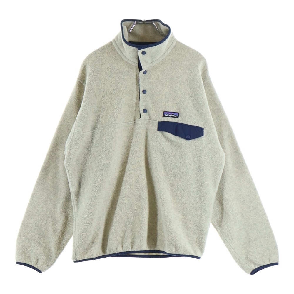 19SS SYNCHILLA SNAP-T PULLOVER シンチラ スナップT プルオーバー フリース アイボリー 25580 SP19 Bランク