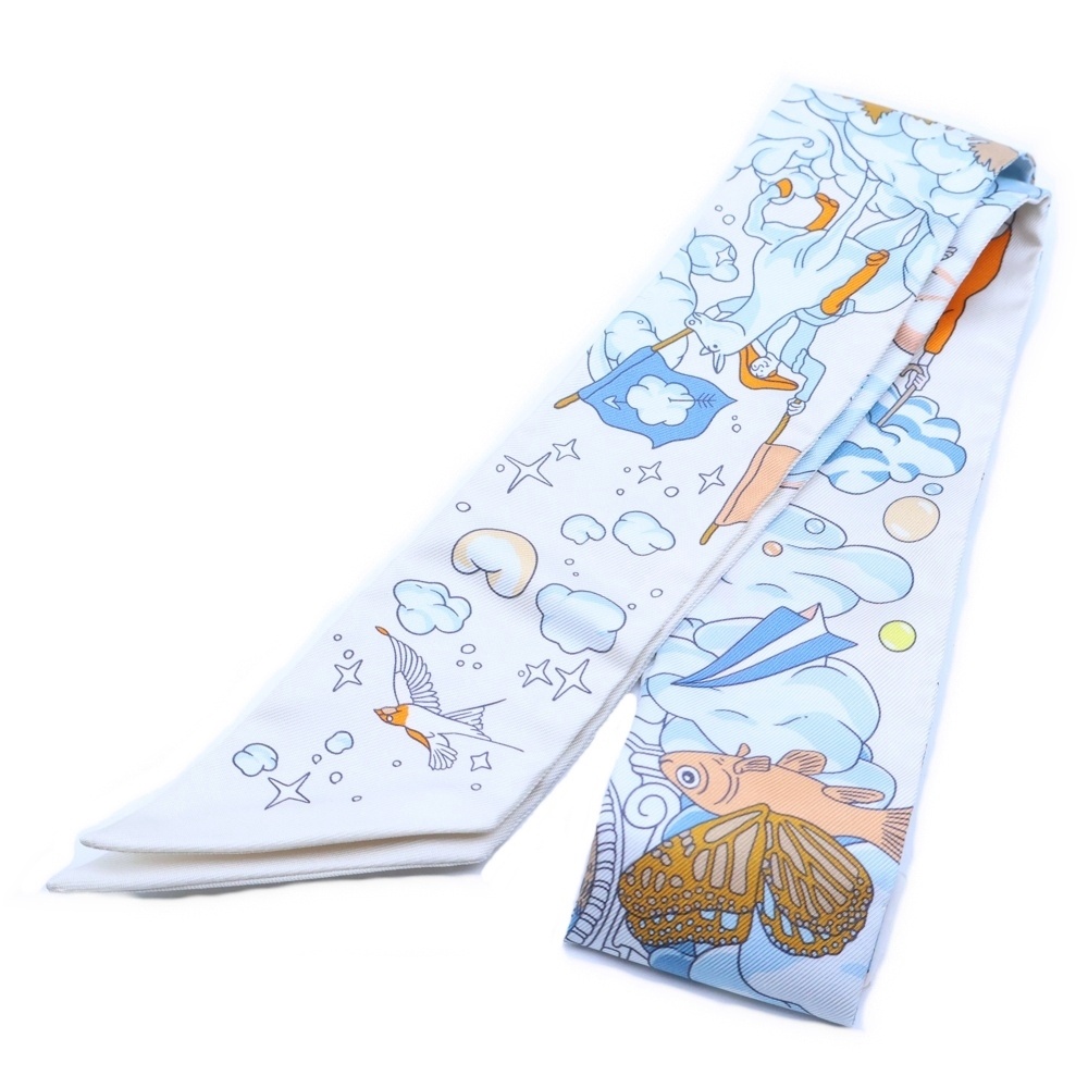 ツイリー SUR MON NUAGE 私の雲 シルクスカーフ マルチ Sランク