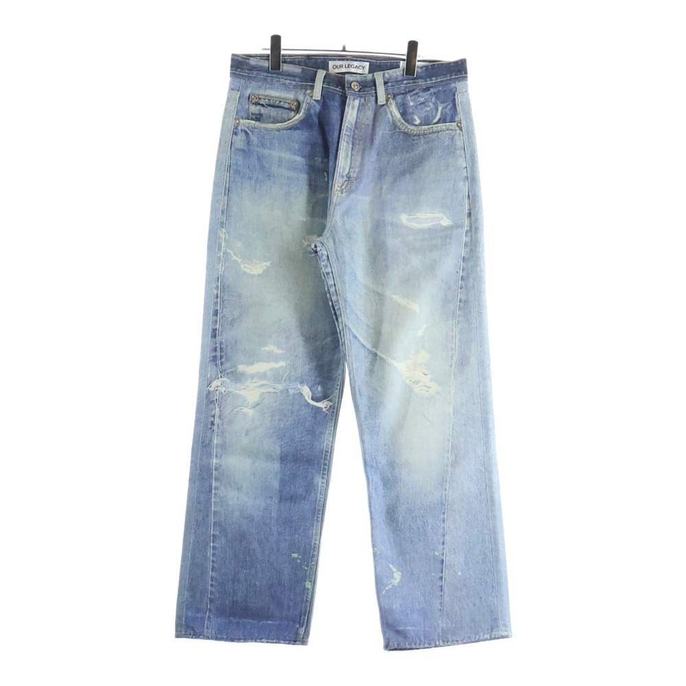 25SS THIRD CUT Digital Denim Print サードカットデジタルデニムプリント パンツ インディゴ M4205TDD Sランク