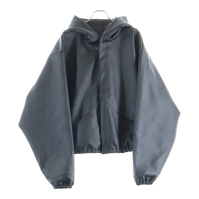 JC-01 leather jacket フェイクレザー ジップアップ ブルゾン ジャケット ブラック Aランク