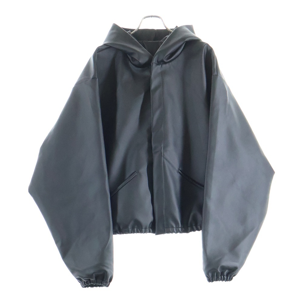 JC-01 leather jacket フェイクレザー ジップアップ ブルゾン ジャケット ブラック Aランク