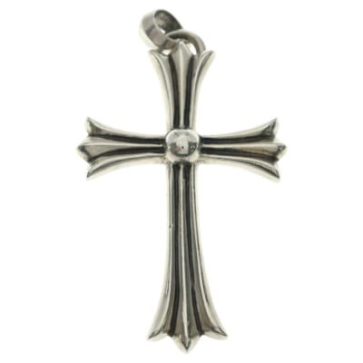 LG W BALE ラージCHクロス Wベイル ネックレストップ シルバー BCA393 Bランク