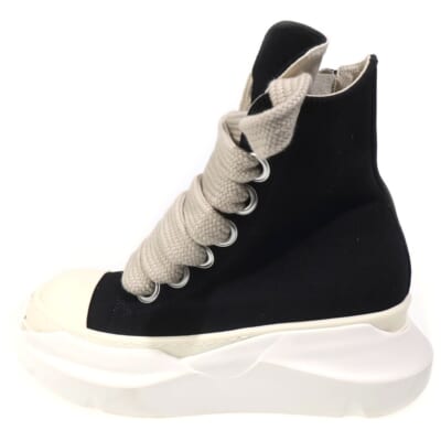 Abstract Jumbo Laces アブストラクト ジャンボレース ハイカット スニーカー ブラック/ホワイト 76087 Aランク