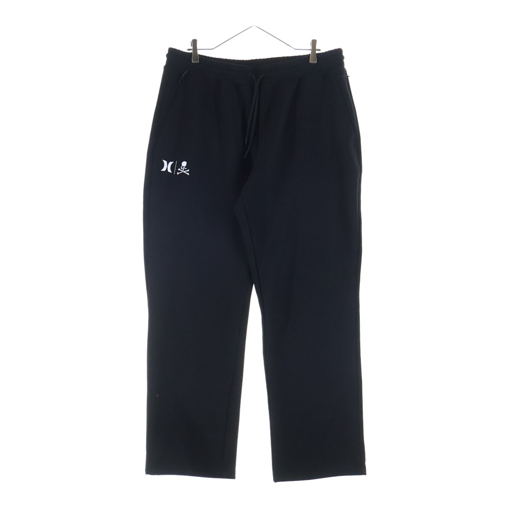 ×Hurley Phantom Drawstring Pants ハーレー ファントムドローストリングパンツ ロゴプリントスウェットパンツ ブラック Aランク