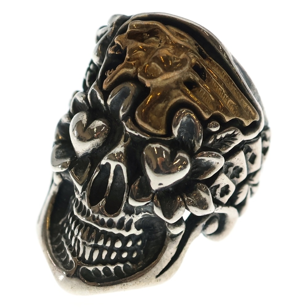 Jeff Decker BLUE EYED DEVILS Collections ジェフデッカー スカル リング シルバー Bランク