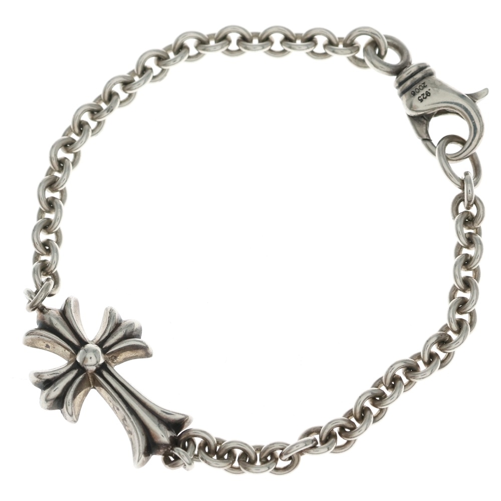 CHN TNY CH CRS タイニーCHクロスチェーン ブレスレット シルバー Bランク