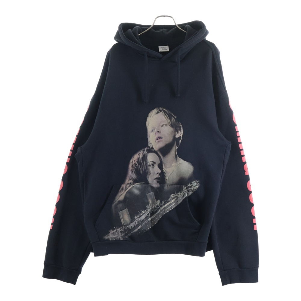 16SS Taitanic Hoodie SS16TP16 タイタニックフーディ プルオーバーパーカー ブラック Bランク