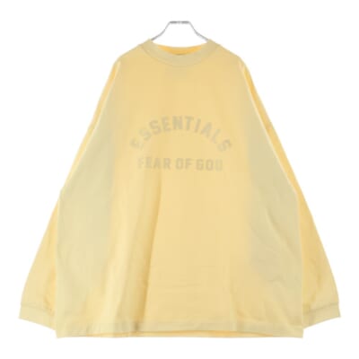 RUBBER L/S T-SHIRT ラバーロゴ 長袖Tシャツ ロンT イエロー Sランク