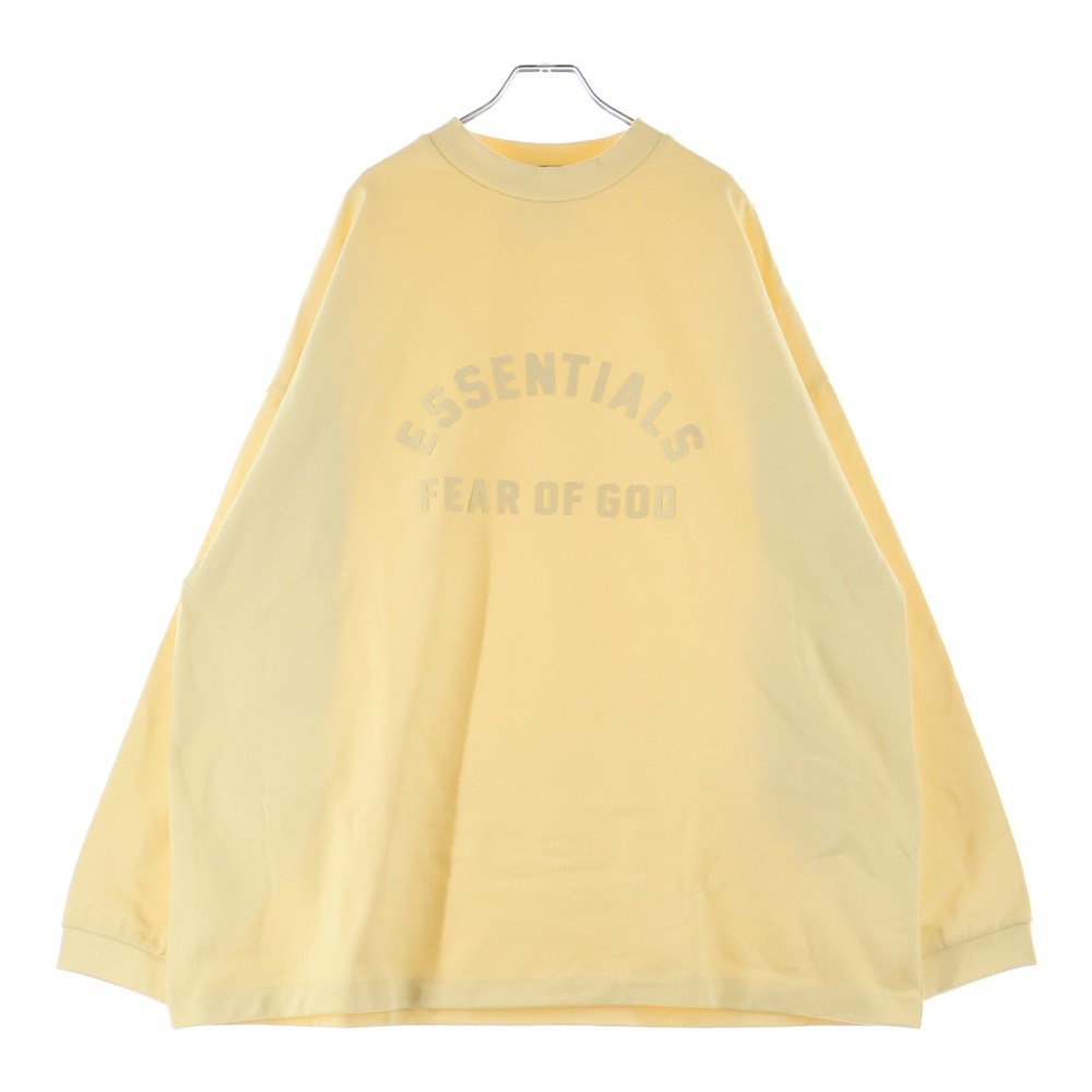 RUBBER L/S T-SHIRT ラバーロゴ 長袖Tシャツ ロンT イエロー Sランク