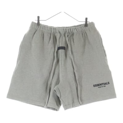 SWEAT SHORTS ラバーロゴスウェットハーフパンツ グレー Sランク