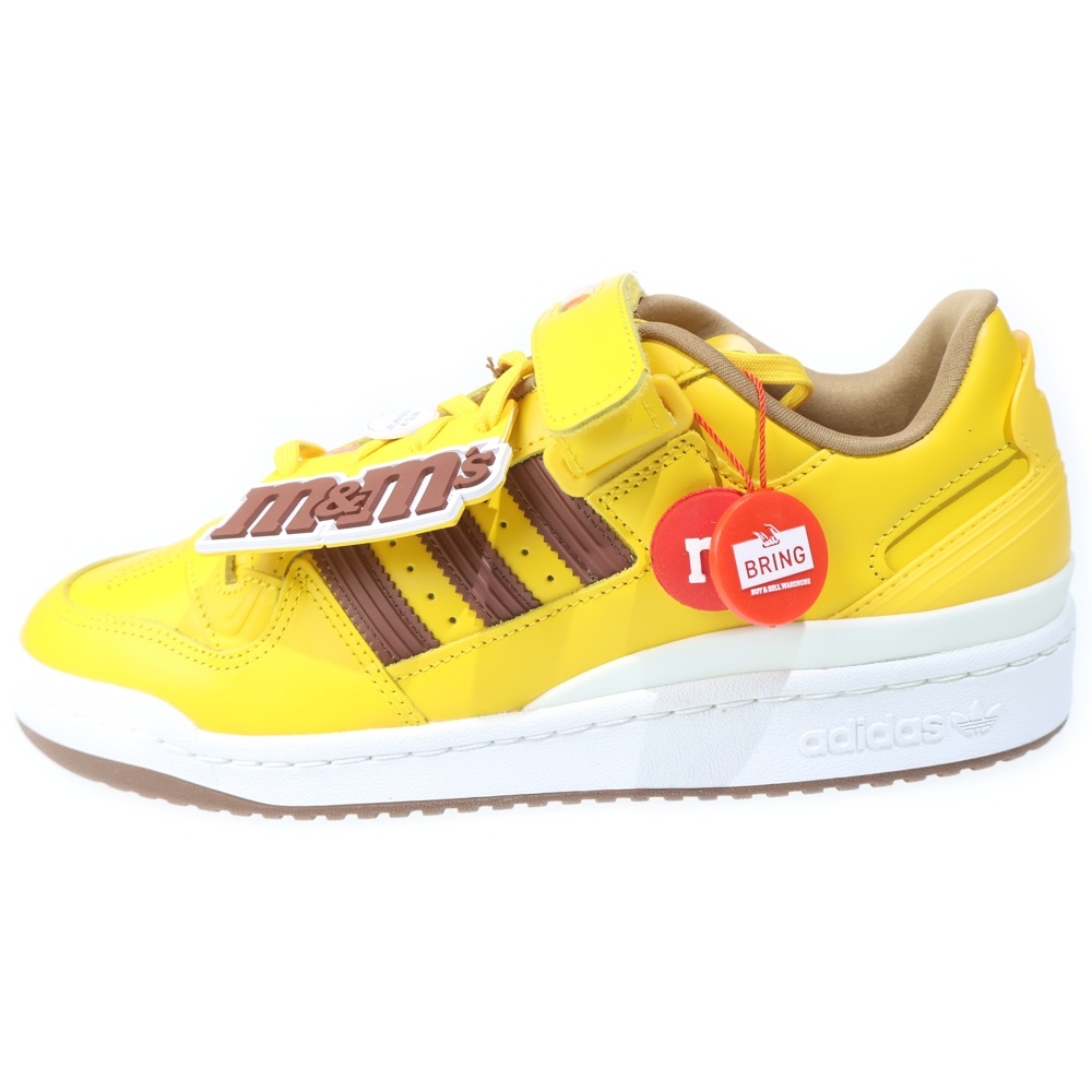 × M&MS FORUM LO84 エムアンドエムズ フォーラム ローカットスニーカー イエロー US8.5/26.5cm GY1179 Sランク