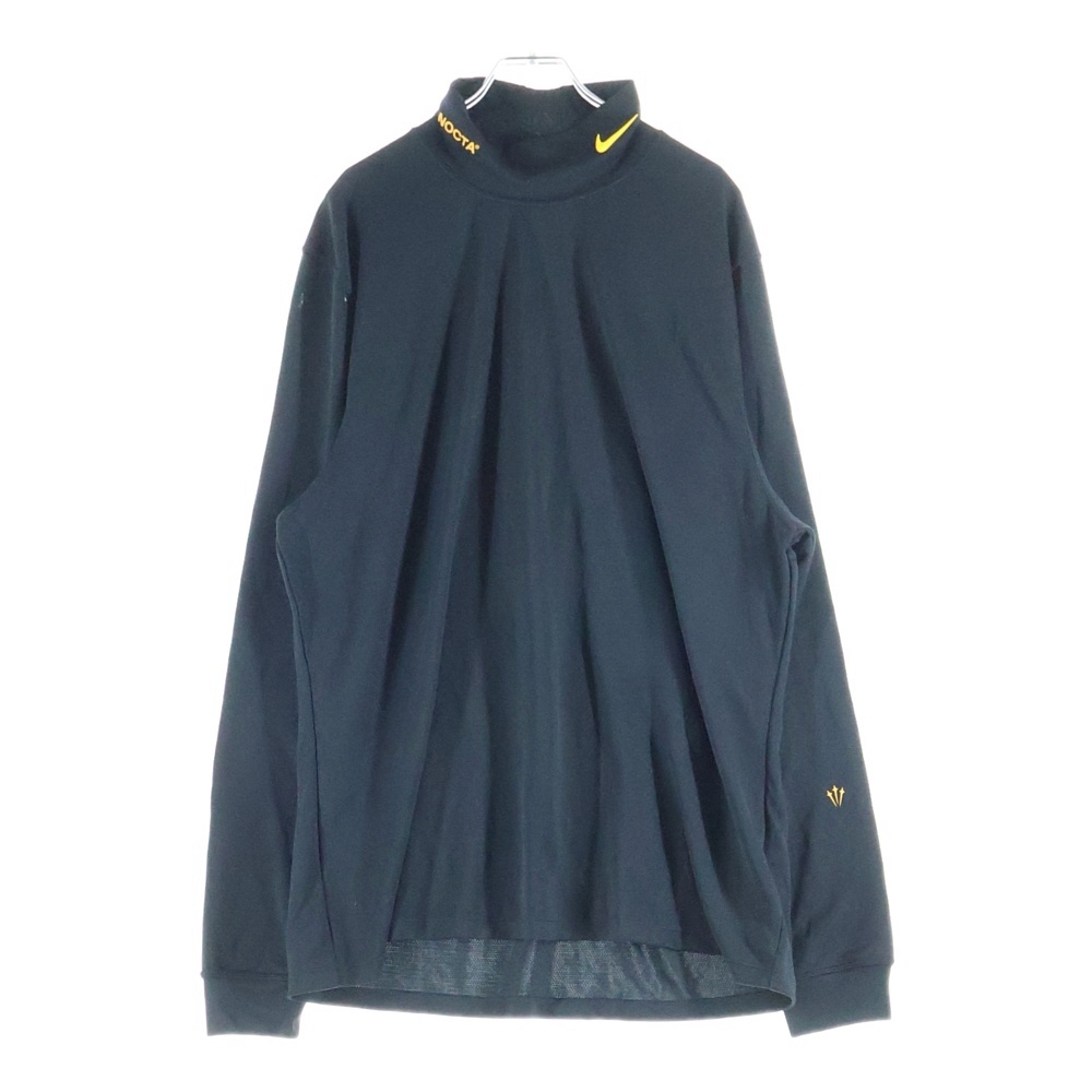 × DRAKE NOCTA M NRG AU MOCK NECK ESS ドレイク ノクタ モックネック ドライフィット ロングスリーブ 長袖Tシャツ ブラック DA3938-010 Sランク