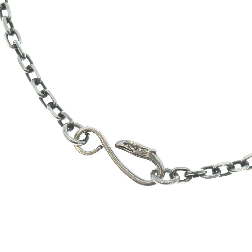 イーグルフック太角チェーンネックレス シルバー BGA090 Bランク