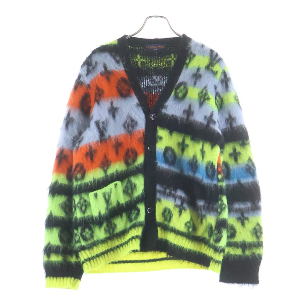 22AW モノグラム モヘアカーディガン マルチカラー RM222V NE5 HNN05W Bランク