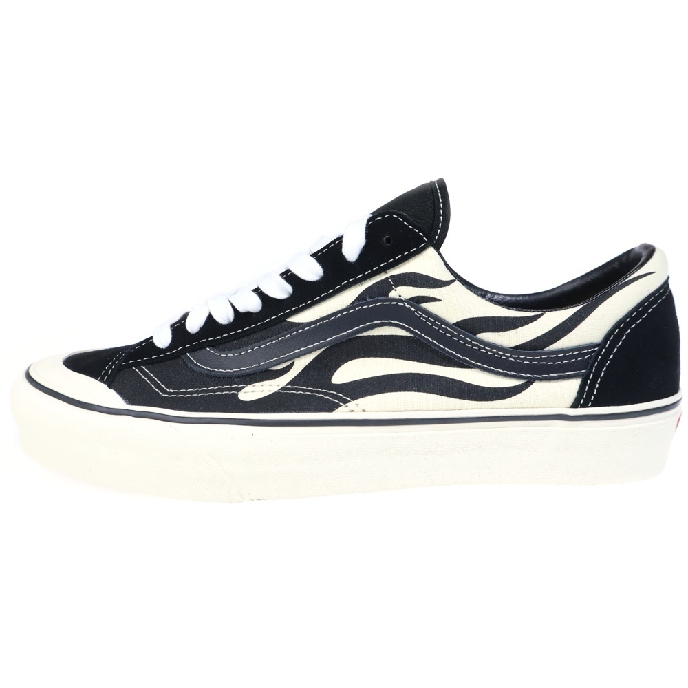 STYLE 36 SURF FLAME スタイル36 サーフ フレイムパターン ローカットスニーカー ブラック/ホワイト US9.5/27.5cm VN0A3ZCJROF Sランク
