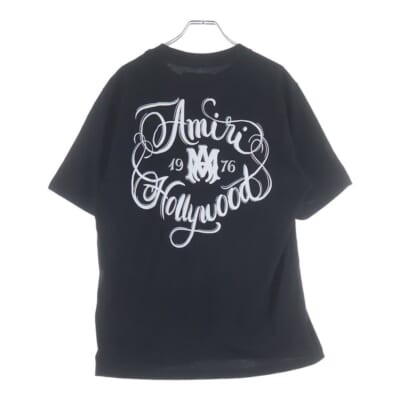 HOLLYWOOD TEE ハリウッド プリント 半袖Tシャツ カットソー ブラック AMTOJR1009 Aランク