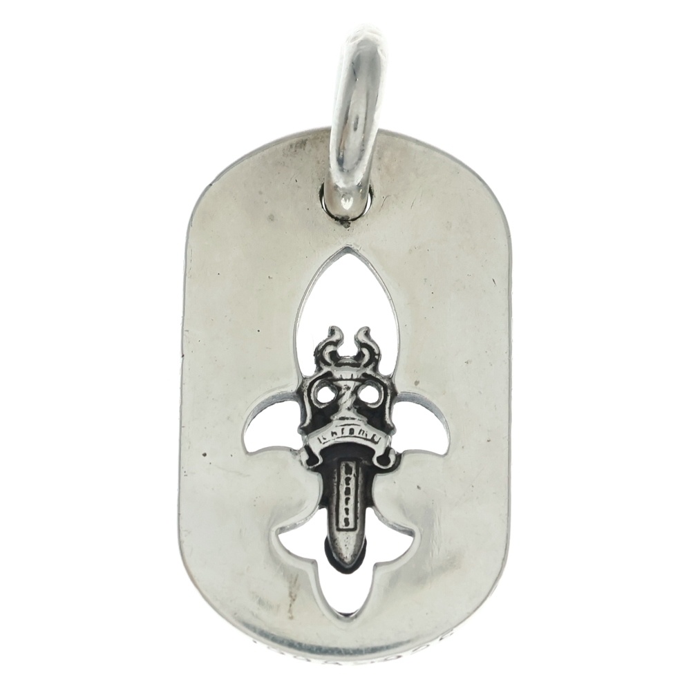 D TAG SML FLE DAG フレアダガードッグタグ ネックレス トップ シルバー Bランク