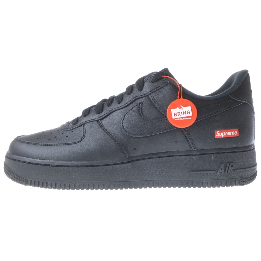 ×SUPREME AIR FORCE 1 LOW シュプリーム エアフォース1 ロー ローカットスニーカー ブラック US9/27.0cm CU9225-001 ブラック Sランク
