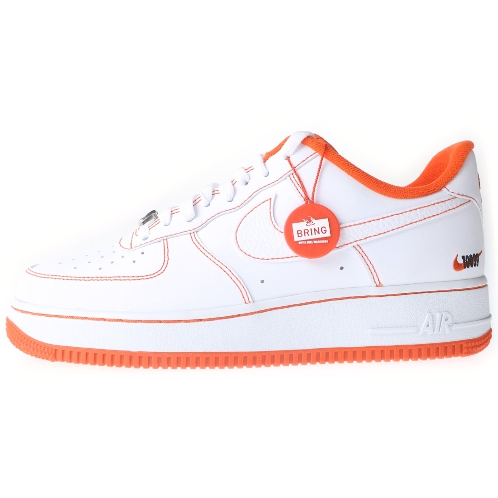 AIR FORCE 1 LOW 07 LV8 EMB Rucker Park エアフォース1 ロー ローカットスニーカー US9/27.0cm CT2585-100 ホワイト/オレンジ Sランク