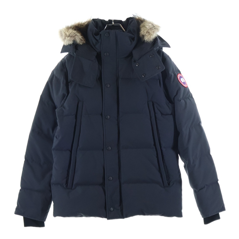 WYNDHAM PARKA ロゴワッペン ダウンジャケット ネイビー 3808M Bランク