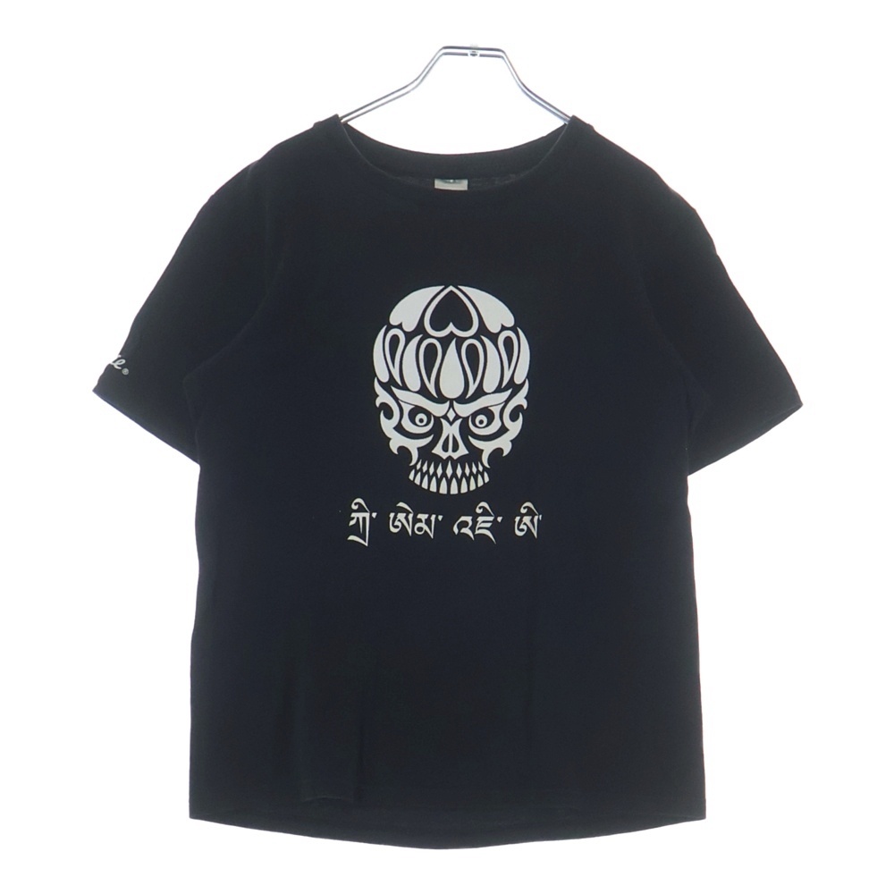 ×THEE MICHELLE GUN ELEPHANT ミッシェルガン スカルプリント 半袖Tシャツ カットソー ブラック Bランク