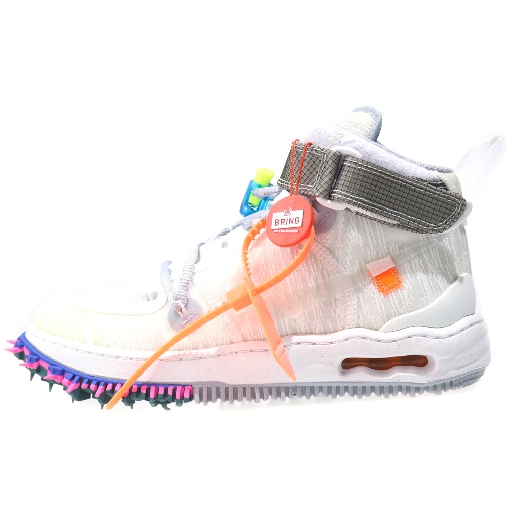 ×OFF-WHITE AIR FORCE 1 MID DO06290-100 オフホワイト エアフォースワン ミッドカットスニーカー ホワイト US8/26.0cm Sランク