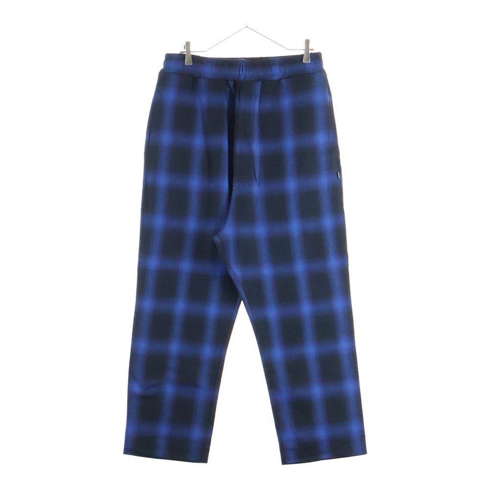 23SS チェック柄 イージーパンツ ブルー/ブラック GX-S23-PT-04 Sランク