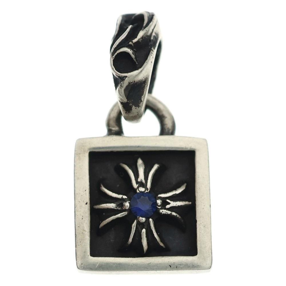 FRAMED CH PLUS 1RBY フレームドCHプラス 1サファイア ネックレストップ シルバー Bランク