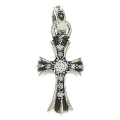CRS BBYFAT P DMND ベイビーファットクロス PAVEダイヤ ペンダントトップ シルバーBCA234 Bランク