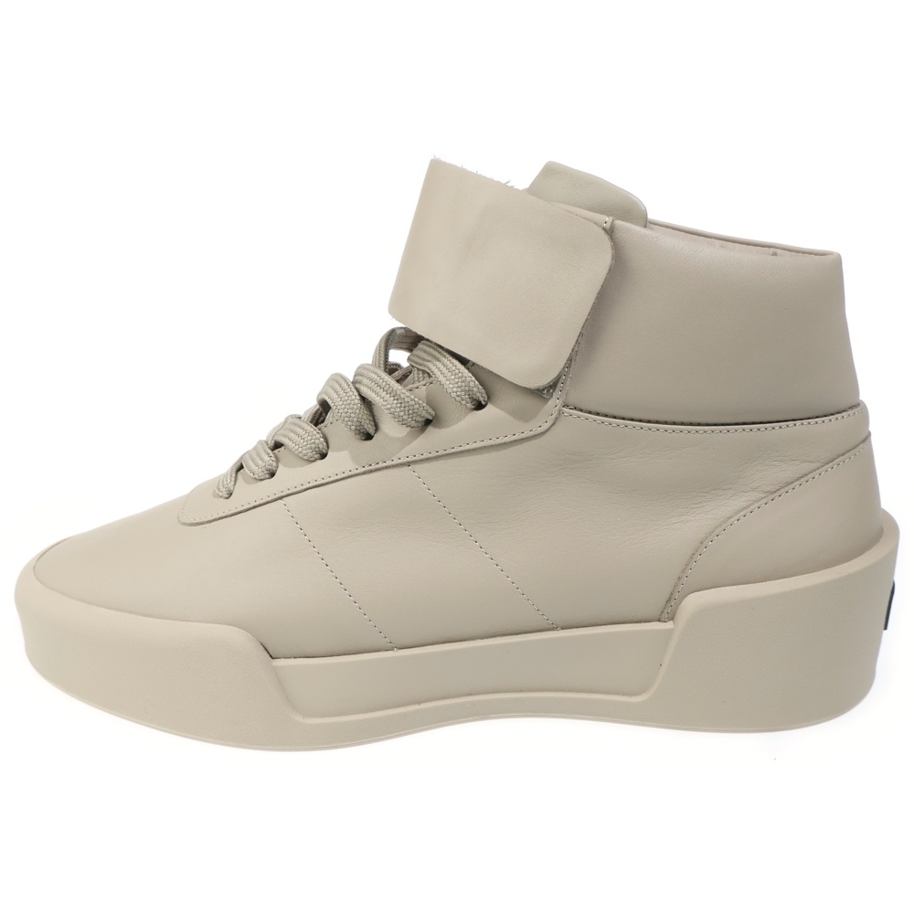 AEROBIC HIGH レザーハイカットスニーカー ベージュ FG881-103FLT Sランク