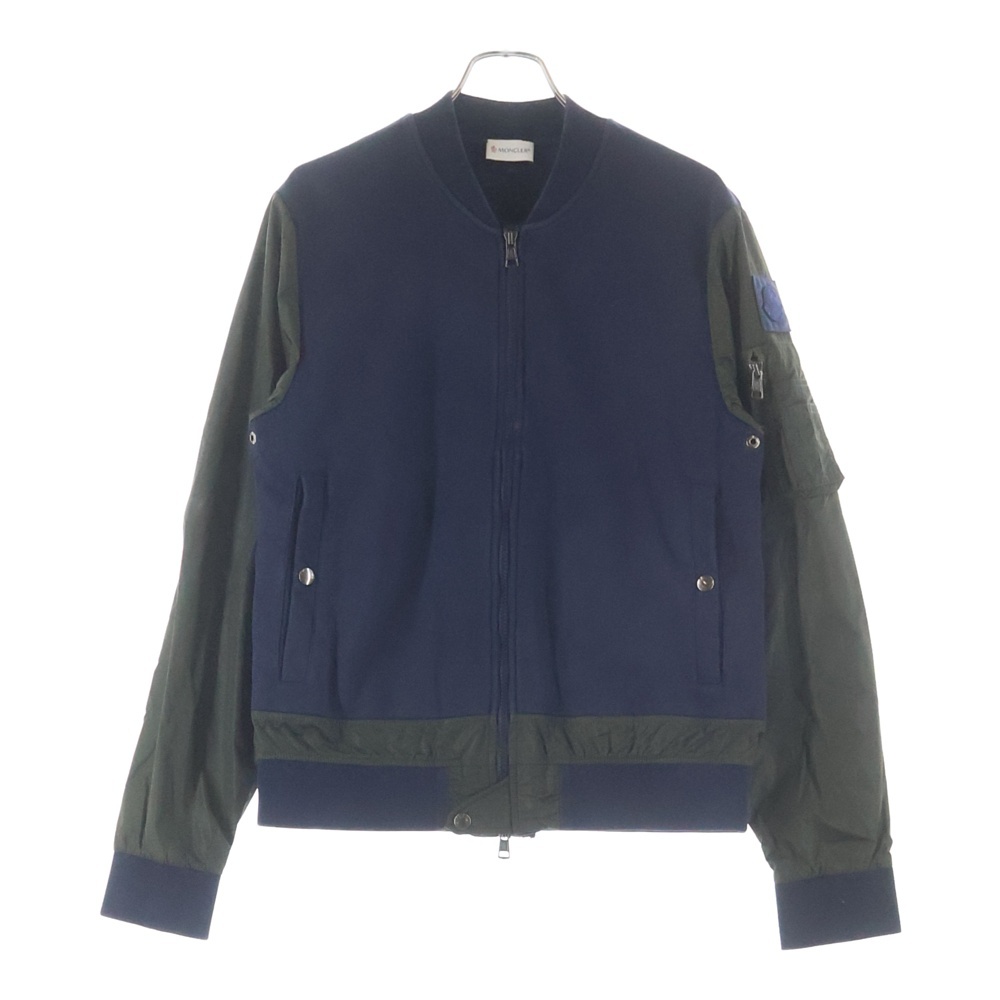 コットン ナイロン切替 ジップアップジャケット ネイビー/カーキ B10918401600 80956 Bランク