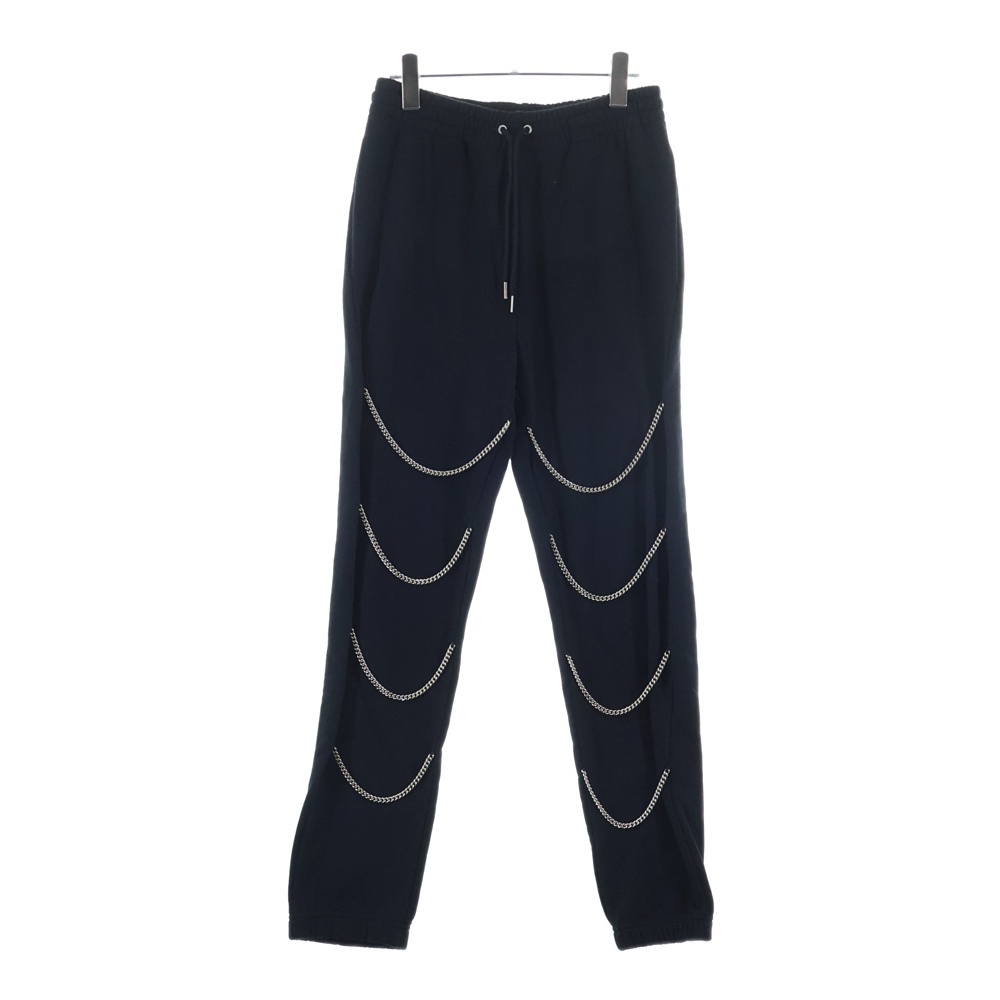 21AW CHAINS TRACK PANTS IN COTTON FLEECE コットンフリース チェーン ジョガーパンツ スウェットパンツ 2Z108052H ブラック Aランク