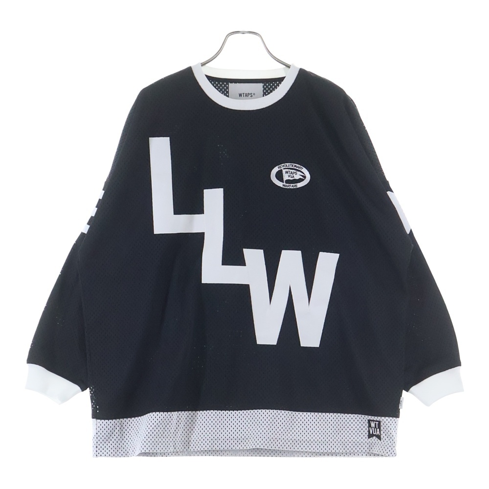22AW NETMINDER ネットマインダー メッシュロングスリーブシャツ ブラック 222ATDT-CSM06 Bランク