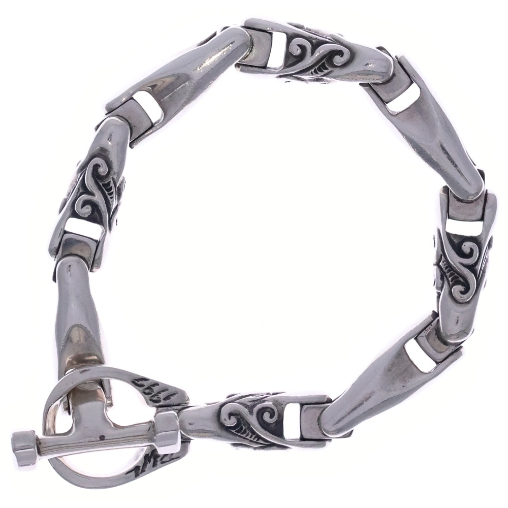 U-Joint Bracelet Smooth/WAVE Uジョイント スムース/ウェーブ ブレスレット シルバー B412ML8 Bランク