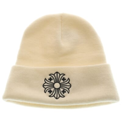 WATCH CAP ワッチキャップ CHプラス刺繍 ビーニー ニットキャップ 帽子 ホワイト Bランク