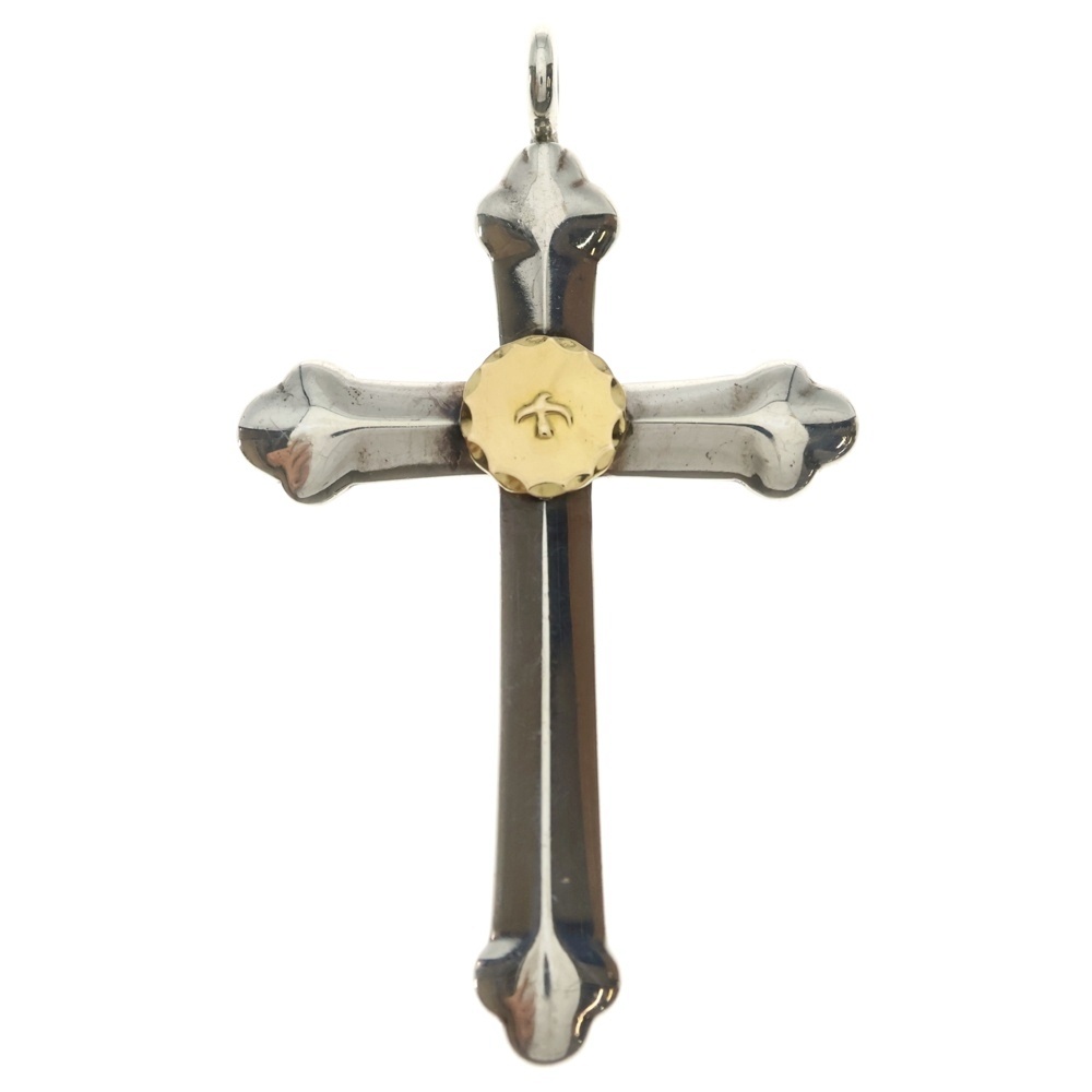 大メタル付きクロス ペンダントトップ シルバー/ゴールド BGA152 Bランク