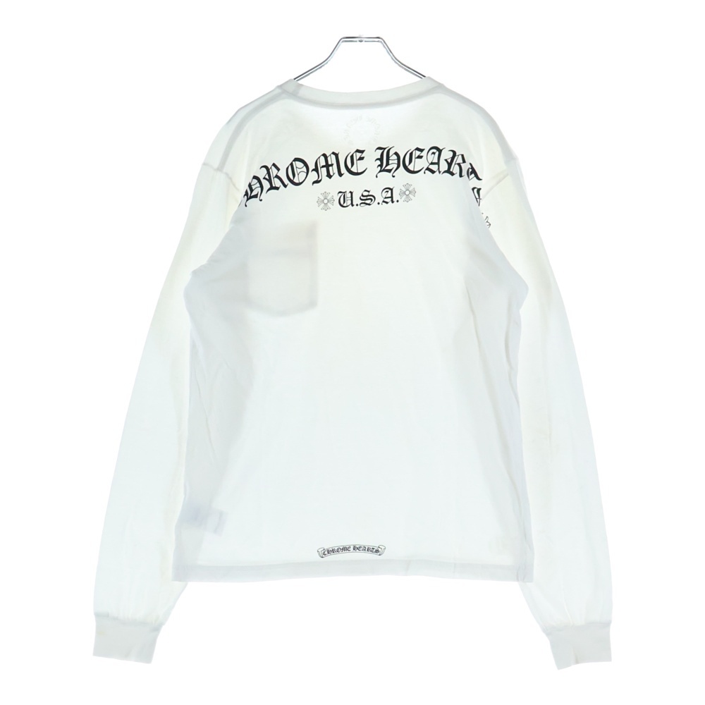 USA Print L/S Tee USAプリント アーチロゴ長袖Tシャツ ホワイト Bランク