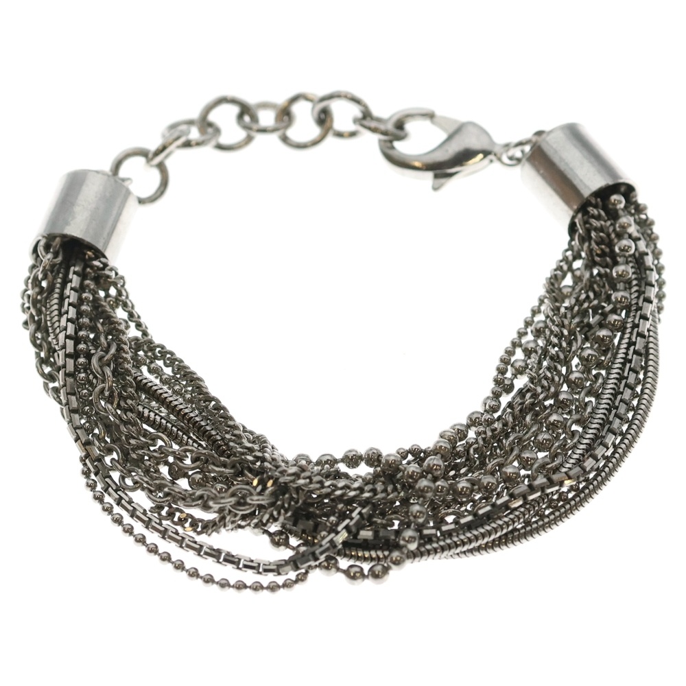 MULTI CHAIN BRACELET マルチチェーンブレスレット シルバー Bランク