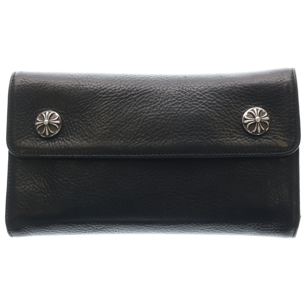 WAVE ウェーブ レザーウォレット 財布 ブラック BCA375 Aランク