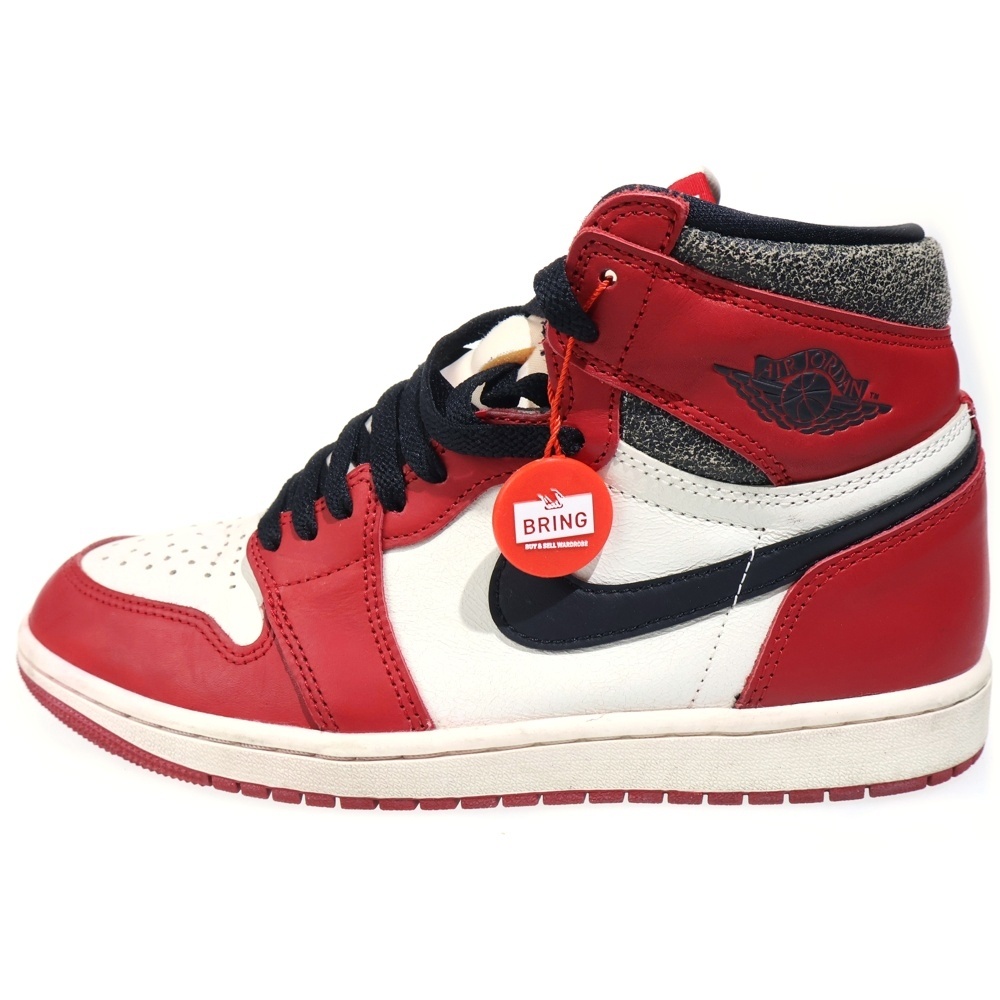 AIR JORDAN 1 HIGH OG DZ5485-612 エアジョーダン1 ハイ OG ロスト&ファウンド シカゴ ハイカットスニーカー シューズ ホワイト/レッド US8.5/26.5cm Bランク